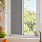 Pencere İçin Sürme Plise Sineklik – Gri (Eloksal) uygulama görseli